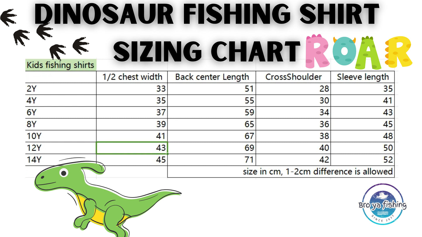 Dino FIshing Shirts and Shorts Combo