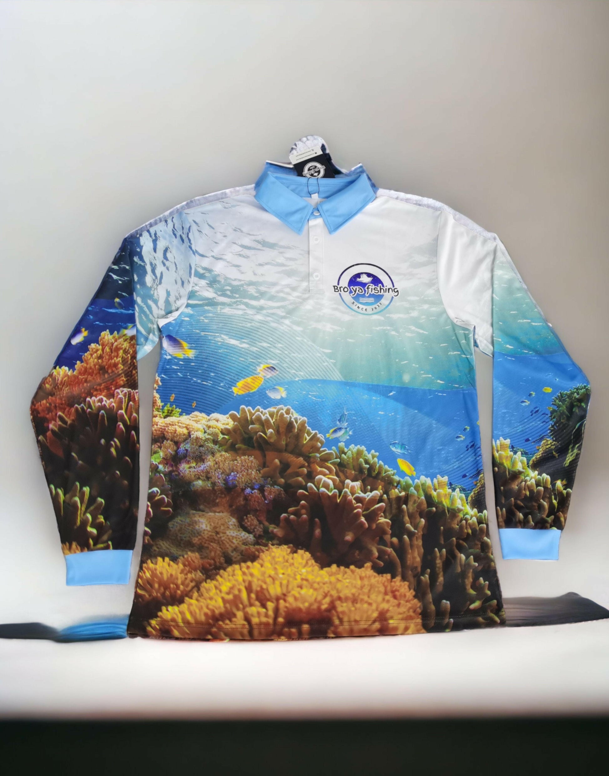 High-quality long sleeve fishing shirt with UV protection