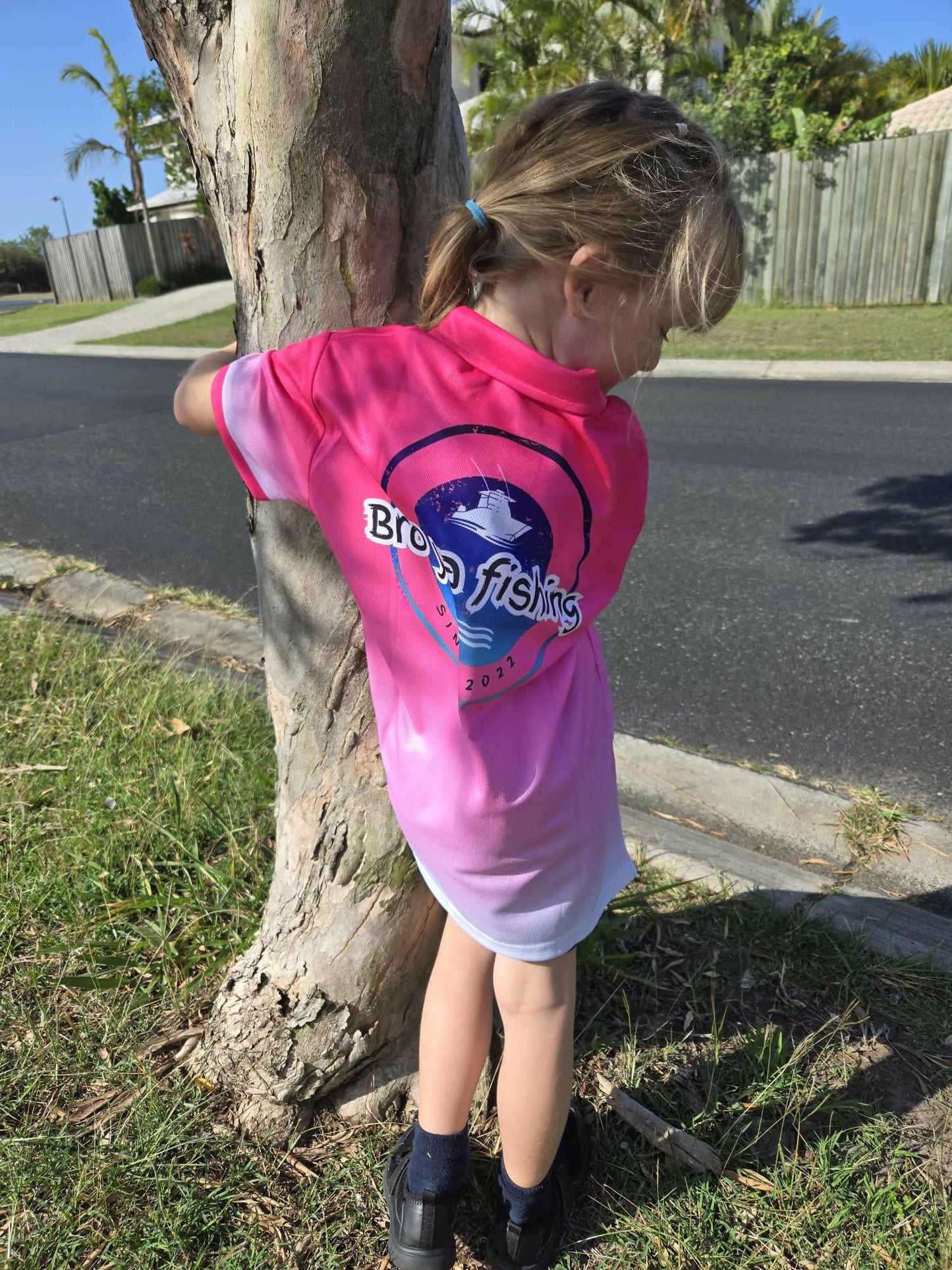 50+ UV Protection Short Sleeve Kids Shirts - Bro YA Fishing