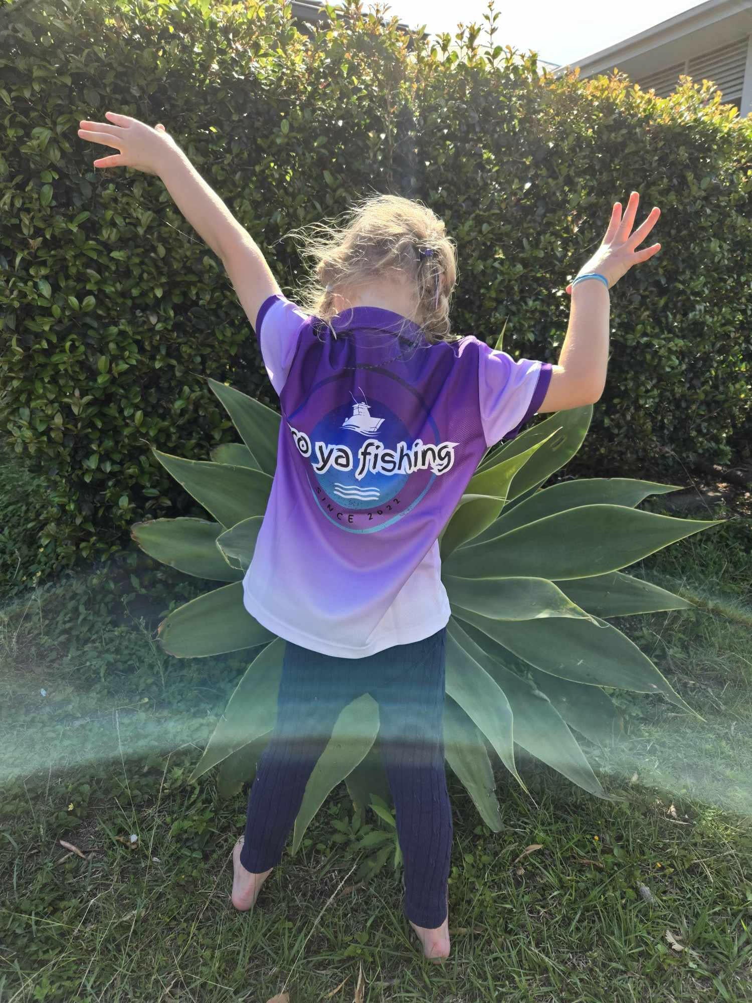 50+ UV Protection Short Sleeve Kids Shirts - Bro YA Fishing