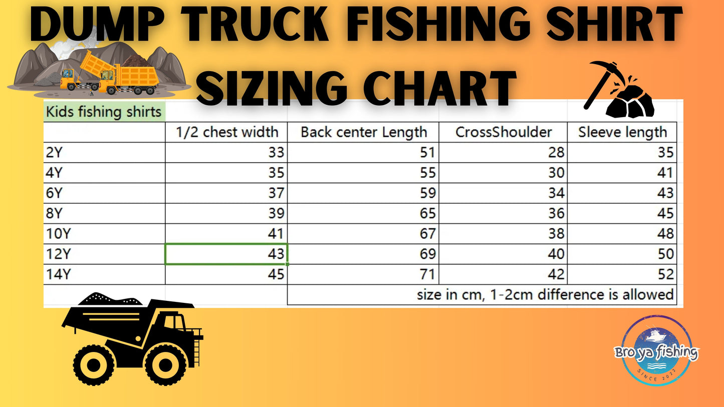 Dump Truck Fishing Shirts and Shorts